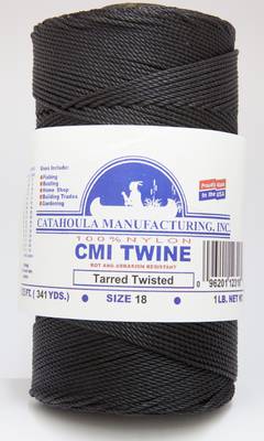 Netting Crafting Camping PEI 3PCS Tarred Bank Line Twine #36 Outdoor Survival 2262 Feet Braided Seine Twine Green Nylon String for Fishing 