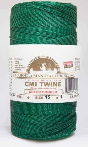 Green Bonded Twisted Nylon Twine