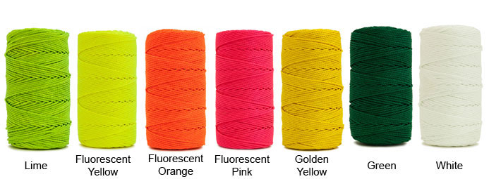 Camping Outdoor Survival PEI 3PCS Tarred Bank Line Twine #36 Netting Crafting 2262 Feet Braided Seine Twine Green Nylon String for Fishing 