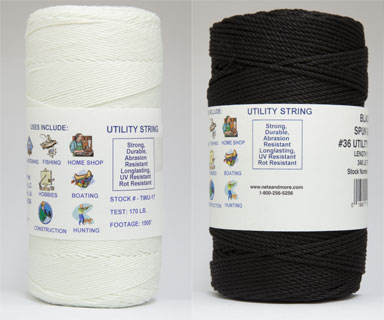 Catahoula Manufacturing #12 Tarred Braided Nylon Twine (Bank Line) 400',  One Size, Black : : Tools & Home Improvement